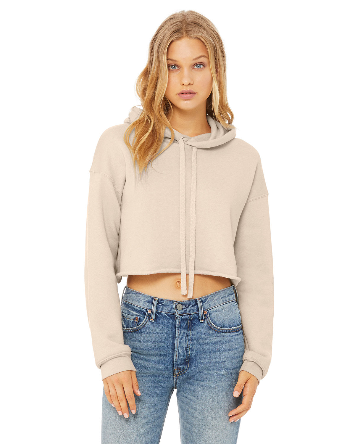 BELLA + CANVAS 7502 Women's Crop Fleece Hoodie